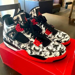 Jordan 4 singles day “tattoo”